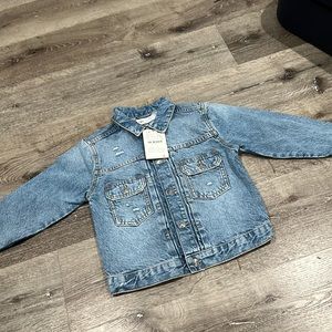 Zara Pleated Denim Jacket